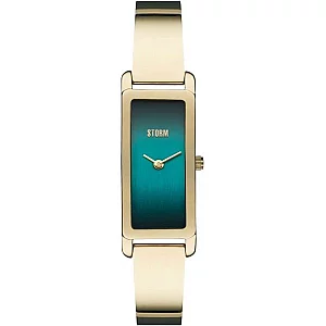 STORM 47546GDT Laila Gold Teal BangleBracelet Watch