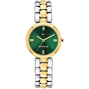 Tommy Hilfiger 1782927 Two Tone Green Dial Bracelet Watch